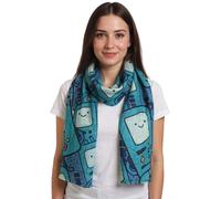 ADVENTURE TIME Halstuch mit Beemo Print 180cm langer Sommer-Schal Cartoon SF260201ADV Grün/Bunt