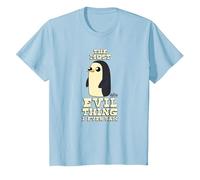 Adventure Time Most Evil Thing T-Shirt, Kinder, Himmelblau, 104