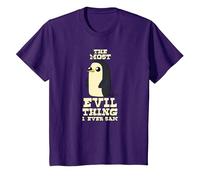 Adventure Time Most Evil Thing T-Shirt, Kinder, Violett, 152