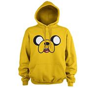 Adventure Time Offizielles Lizenzprodukt Jake The Dog Kapuzenpullover (Gold), Medium