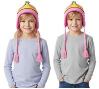 ADVENTURE TIME Prinzessin Bonnibel Bubblegum Mütze Kinder Beanie mit Zöpfen KC0SXBADV Pink