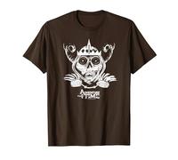 Adventure Time Skull Face T-Shirt, Herren, Braun, XL