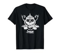 Adventure Time Skull Face T-Shirt, Herren, Schwarz, XL