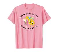 Adventure Time What Time is It T-Shirt, Herren, Rosa, 3XL