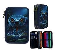 Adventure World 2 Fach Federtasche mit Schlange