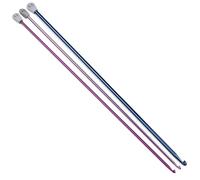 Aeelike 3 Stück Extra lange Tunesische Häkelnadel 35 cm, Hochwertige Tunesische Häkelnadeln Set für Anfänger, 3,5 mm 4,5 mm 5,5 mm Bunte Afghan Häkelnadel Tunesisch Set für Decken, Pullover, Schals
