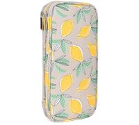 Aeelike Gelbe Zitrone Stricknadeln Häkelnadeln Aufbewahrung Etui, Doppelter Organizer Tasche mit Reißverschluss für Tunesische Häkelnadel Aufbewahrung, Stricknadel Set und Strickzubehör (OHNE Zubehör)