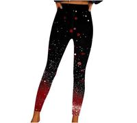 AEGJEGVD Damen Leggings Slim Fit Damenhose Mit Paillettenprint Yogahose Hohe Taille Dehnbar Freizeithose Lange Mit Glitzer Jogginghose Mode Einfarbige Bequeme Haremshose Party Karneval