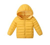 AEGJEGVD Daunenjacke Kinder Langärmelige Kinder Outdoorjacke Verdickte Warm Kapuzenjacke Herbst Frühling Winter Bequem Kinderjacke Dicke Full-Zip Fleecejacke Lässig Und Leicht