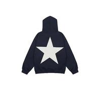 Aelfric Eden Hoodie Herren Sweatshirt Damen Oversize Basic Pullover mit Kapuze Vintage Kapuzenpullover Y2K Hip Hop Hoody Dunkelblau, M