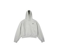 Aelfric Eden Solid Boxy Hoodie Damen Oversize Kapuzenpullover Herren Basic Unisex Sweatshirt mit Kapuze Langarm Oberteil Grau, M