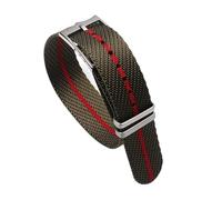 AEMALL 20 mm 22 mm Premium Grade NATO Zulu Uhrenarmband Nylon Ersatz Uhrenarmband für Tudor verstellbares Armband Dornschließe, 22 mm, Achat