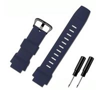 AEMALL Gummi-Armband für Casio Protrek PRG-260/270/550/250 PRW-3500/2500/5100 Ersatz-Armband Schwarz 18mm Silikon Uhrenarmbänder, 18 mm, Achat