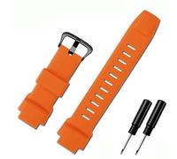 AEMALL Gummi-Armband für Casio Protrek PRG-260/270/550/250 PRW-3500/2500/5100, schwarzes Ersatzarmband, 18 mm, Silikon-Uhrenarmbänder, 18 mm, Achat
