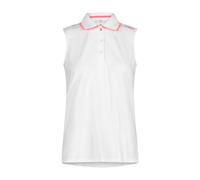 Ärmellos Stretch-Piqué-Poloshirt Damen CMP Blanc 2XL