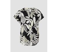 s.Oliver Bluse mit Leinenanteil Damen schwarz, 46