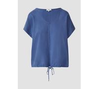 Ärmellose Bluse aus Lyocell mit Tunnelzug am Saum 42 blau 2168009.5527.42