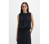Ärmellose Bluse mit Tunnelzug relaxed blau 46