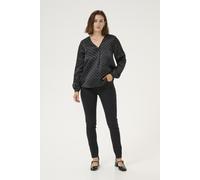 Ärmellose Bluse Regular fit Black/Steeple Gray Dot black EU 34 / UK 6