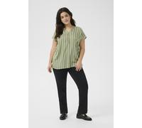 Ärmellose Bluse Regular fit Oil Green/ Moonstruck Stripe green EU 48 / UK 20
