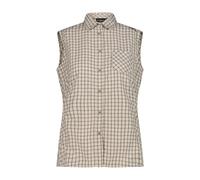 Ärmellose Damen-karierte Bluse CMP Weiß 2XS