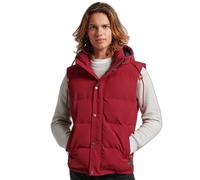 Ärmellose Daunenjacke mit Kapuze Superdry Everest Rot S