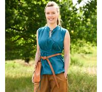 Ärmellose Mittelalter-Bluse Levke, petrol