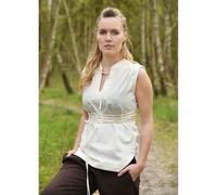 Ärmellose Mittelalter-Bluse natur "Levke" M