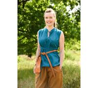 Ärmellose Mittelalter-Bluse petrol "Levke" M