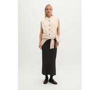 Strickweste MARC O'POLO "aus weichem Schurwolle-Mix", Damen, Gr. S, beige (light stone melange), Obermaterial: 80% Schurwolle, 20% Polyamid, unifarben, regular fit, Westen Strickweste (85699943-S) lig