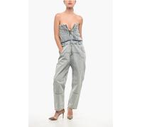 Ärmelloser Jeans-Jumpsuit in Blau EU 38 / IT 42