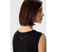 Ärmelloses Blusenshirt mit All-over-Print schwarz 32