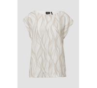 Ärmelloses Blusenshirt mit Frontprint 46 Beige 2165932.80A1.46