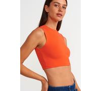 Ärmelloses Crop-Top aus Baumwolljersey S