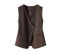 Ärmelloses Damen-Tank Top Einfarbig - Figurbetonter Strickpullover, geeignet für Frühling und Herbst, lässiges Layering-Top für den Sommer