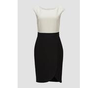 s.Oliver BLACK LABEL Ärmelloses Etuikleid aus Viskosemix schwarz 40