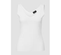 Ärmelloses Feinstrick-Top im Slim Fit 44 creme 2165569.0200.44