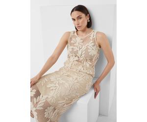Ärmelloses Häkel-Top mit floralem Muster creme 38