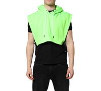 Ärmelloses Hoodie-Crop-Top Einheitsgröße