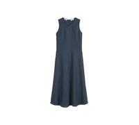 Ärmelloses Leinen-Kleid shaped Blau 36
