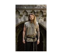 Leonardo Carbone® Ärmelloses Mittelalter Hemd Jean - Mittelalter Kleidung, Mittelalter Hemd Herren, LARP-Kleidung, Festival Outfit, Karneval Kostüm, Freizeithemden - 100% Baumwolle Hanf L