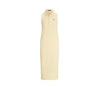 Ärmelloses Polokleid aus Baumwollstretch S Yellow