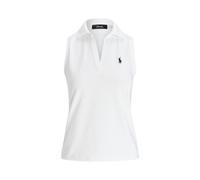 Ärmelloses Poloshirt im Tailored-Fit M White