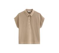 Ärmelloses Poloshirt loose Grau S