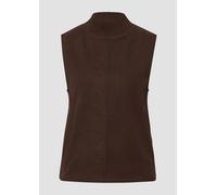 Ärmelloses Sweatshirt mit geripptem Stehkragen 32 braun 2170107.8945.32