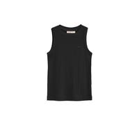 Ärmelloses T-Shirt schwarz aus Rippstoff mit Polo Club Logo L