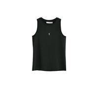 Ärmelloses T-Shirt schwarz im Slim Fit mit Rigby Go Stickerei M