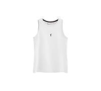 Ärmelloses T-Shirt weiß im Slim Fit mit Rigby Go Stickerei L
