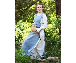 Ärmelloses Überkleid / Trägerkleid blaugrau/natur ""Jarle"" S