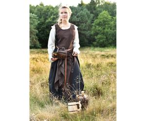 Ärmelloses Überkleid / Trägerkleid braun/schwarz ""Jarle""